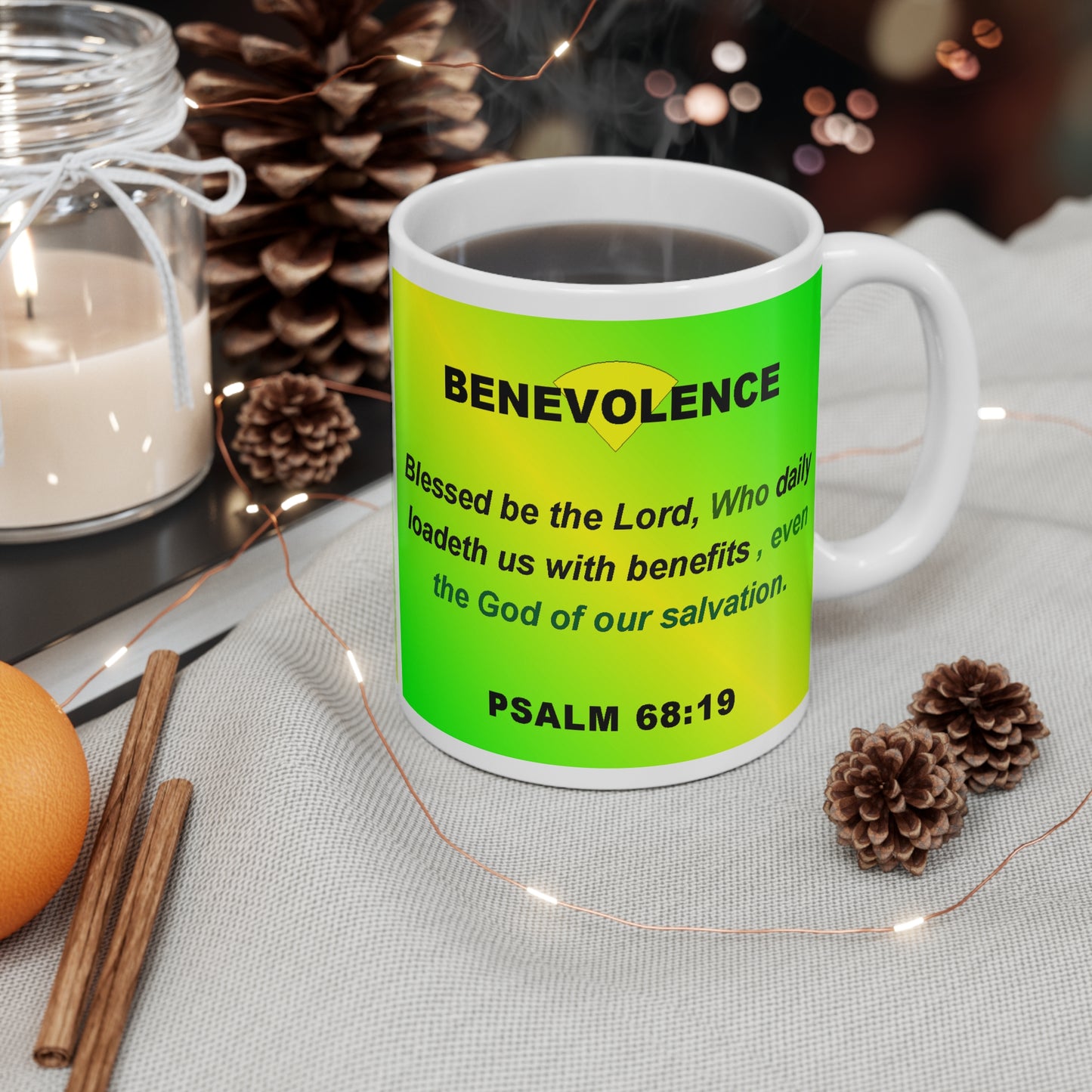 The PSALMS 68:19 Mug 11oz