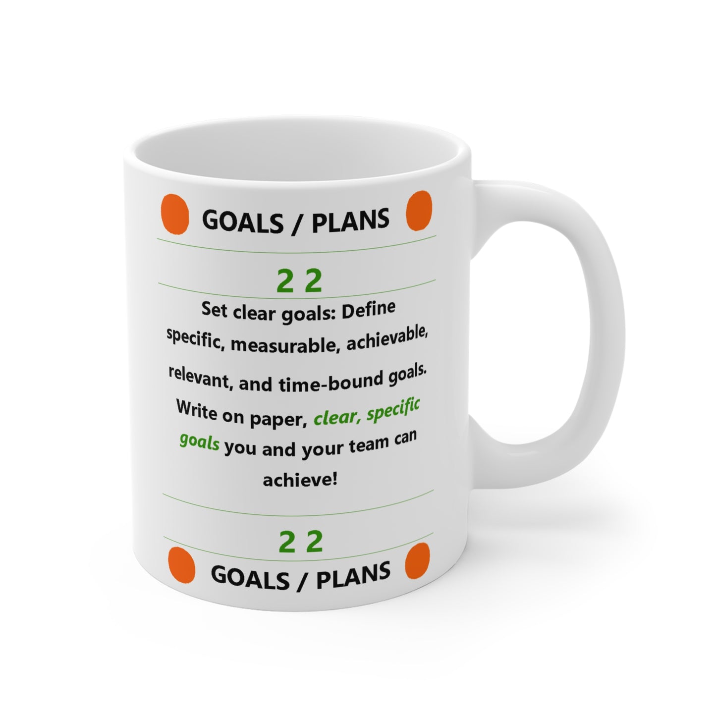 2 Goals - The Achievers Universe Drinking Mug -11oz