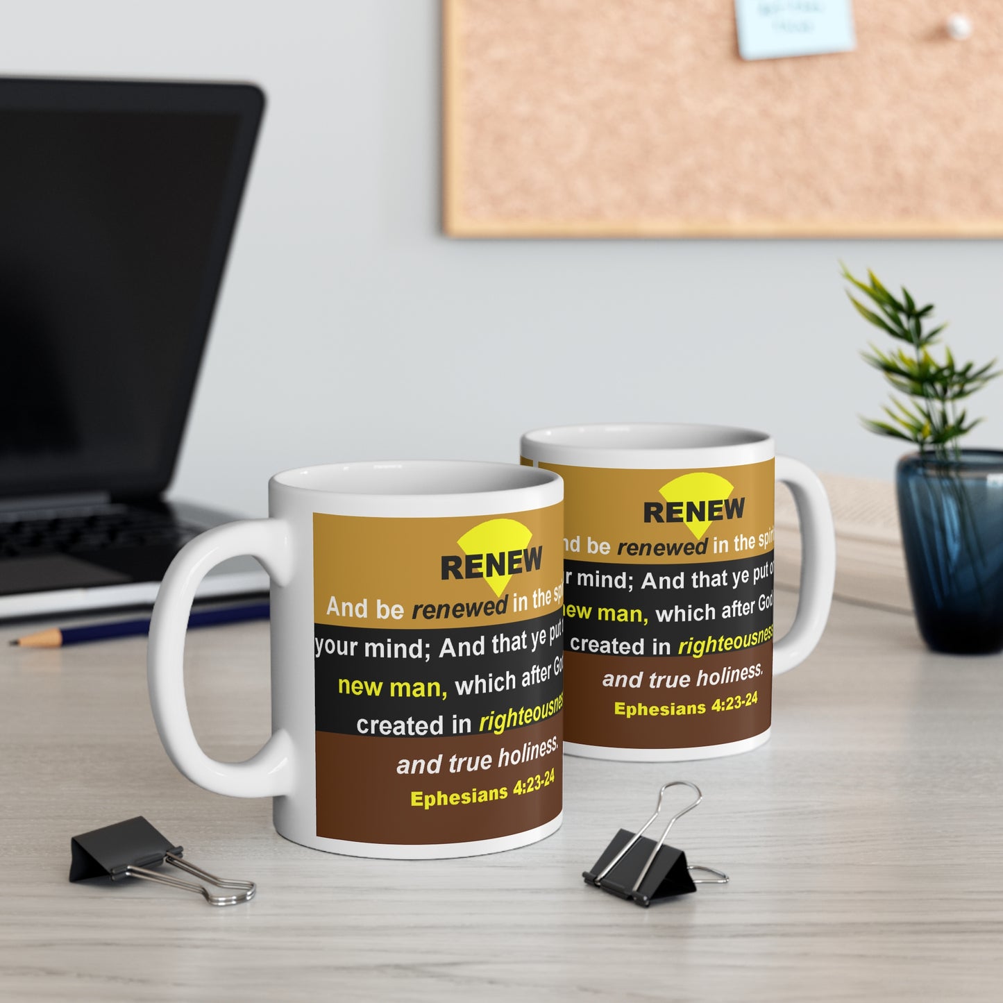 Ephesians 4:23 RENEW Mug - 11oz