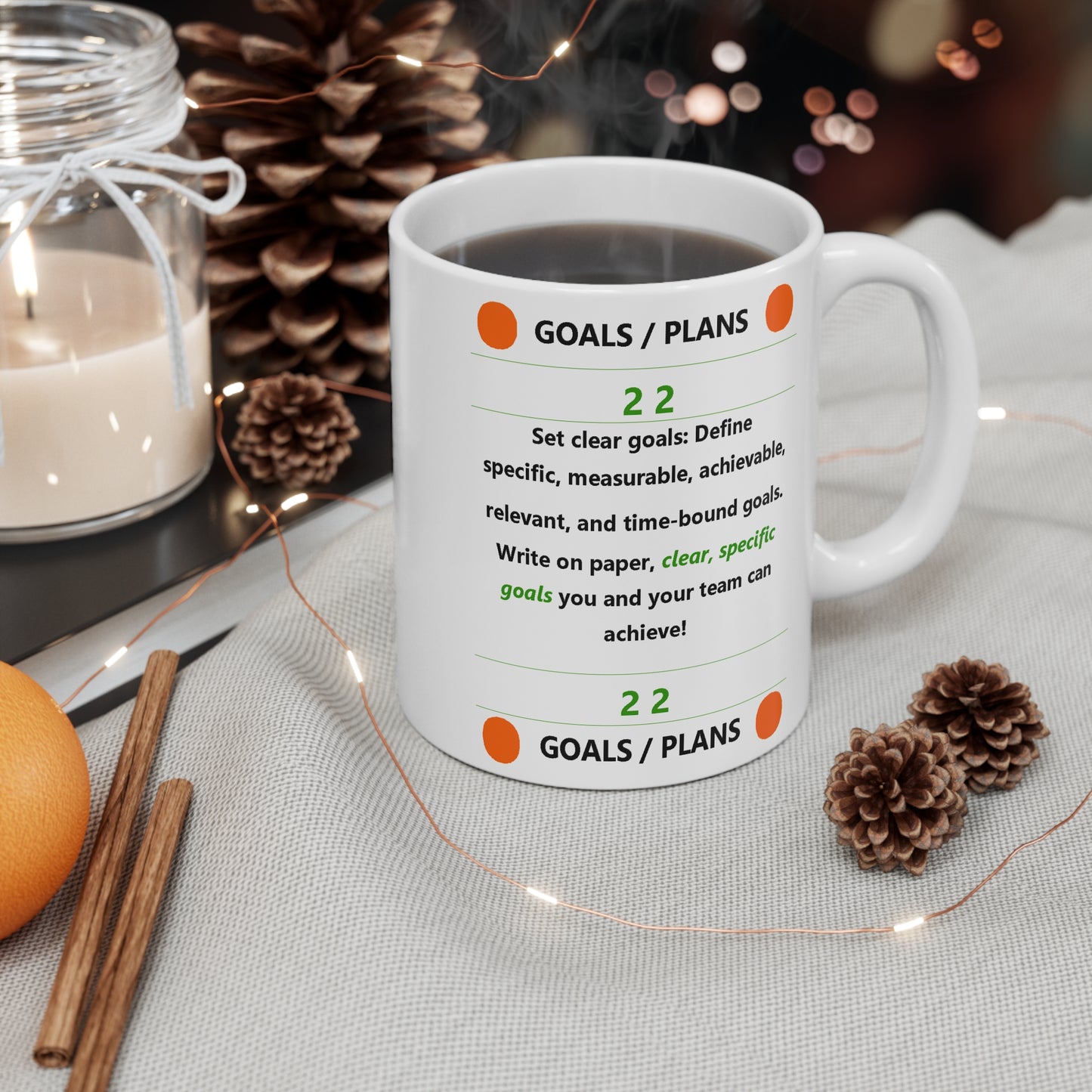 2 Goals - The Achievers Universe Drinking Mug -11oz