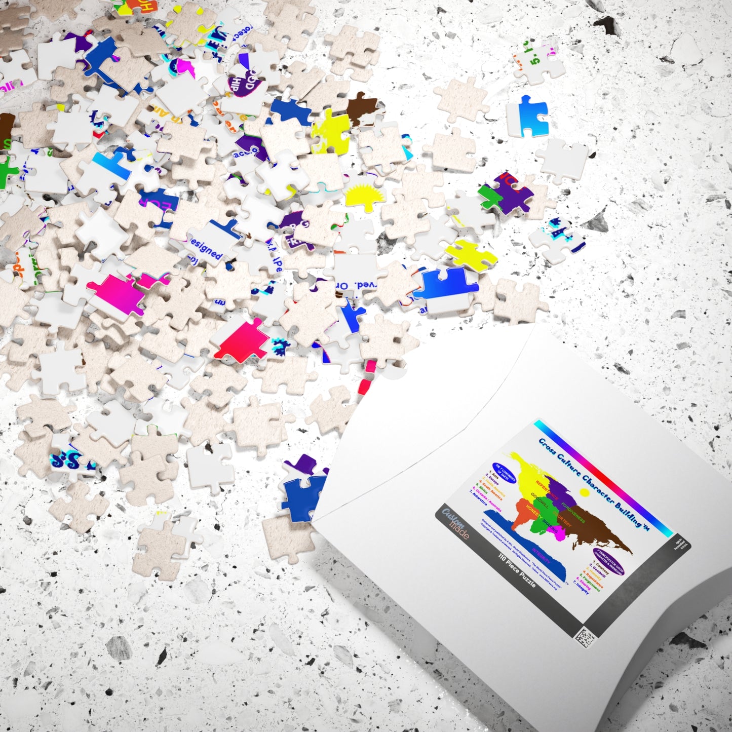 The Cross Culture Character Building Jigsaw Puzzle! (110piece)