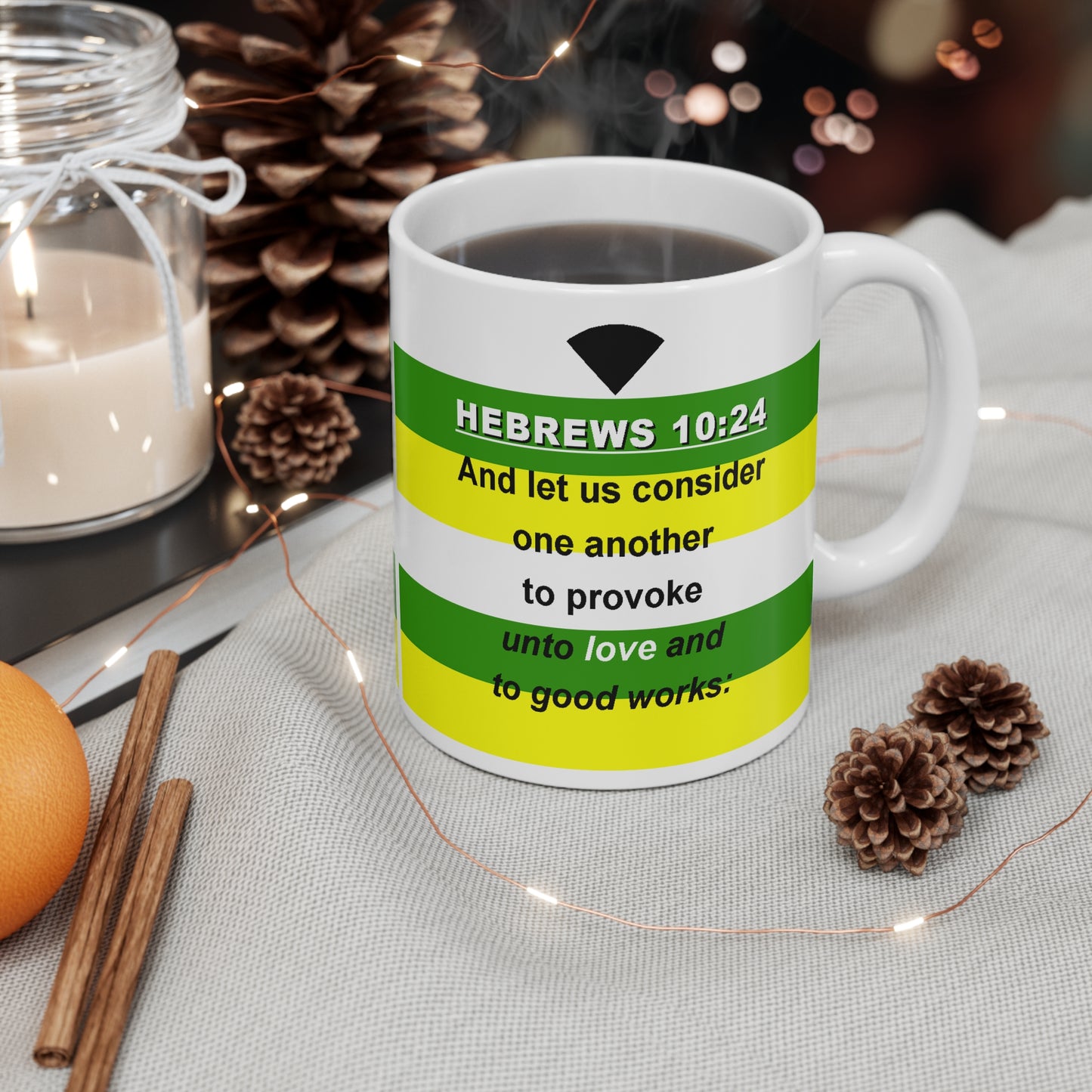The HEBREWS 10:24 Drinking Mug 11oz