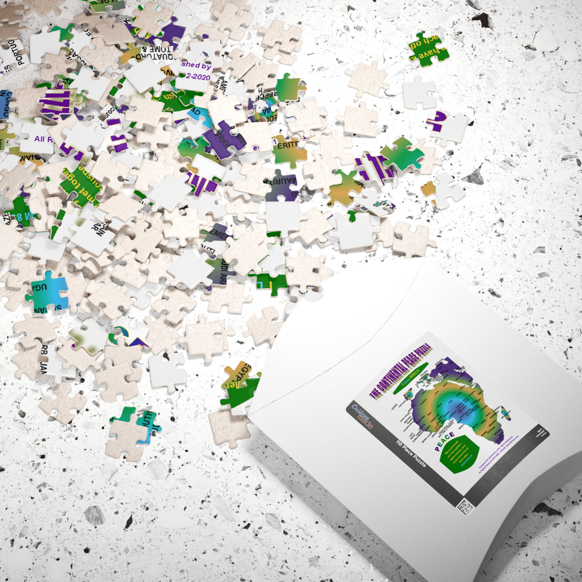 The Continental Peace Puzzle — Africa Map Jigsaw (110 pcs)