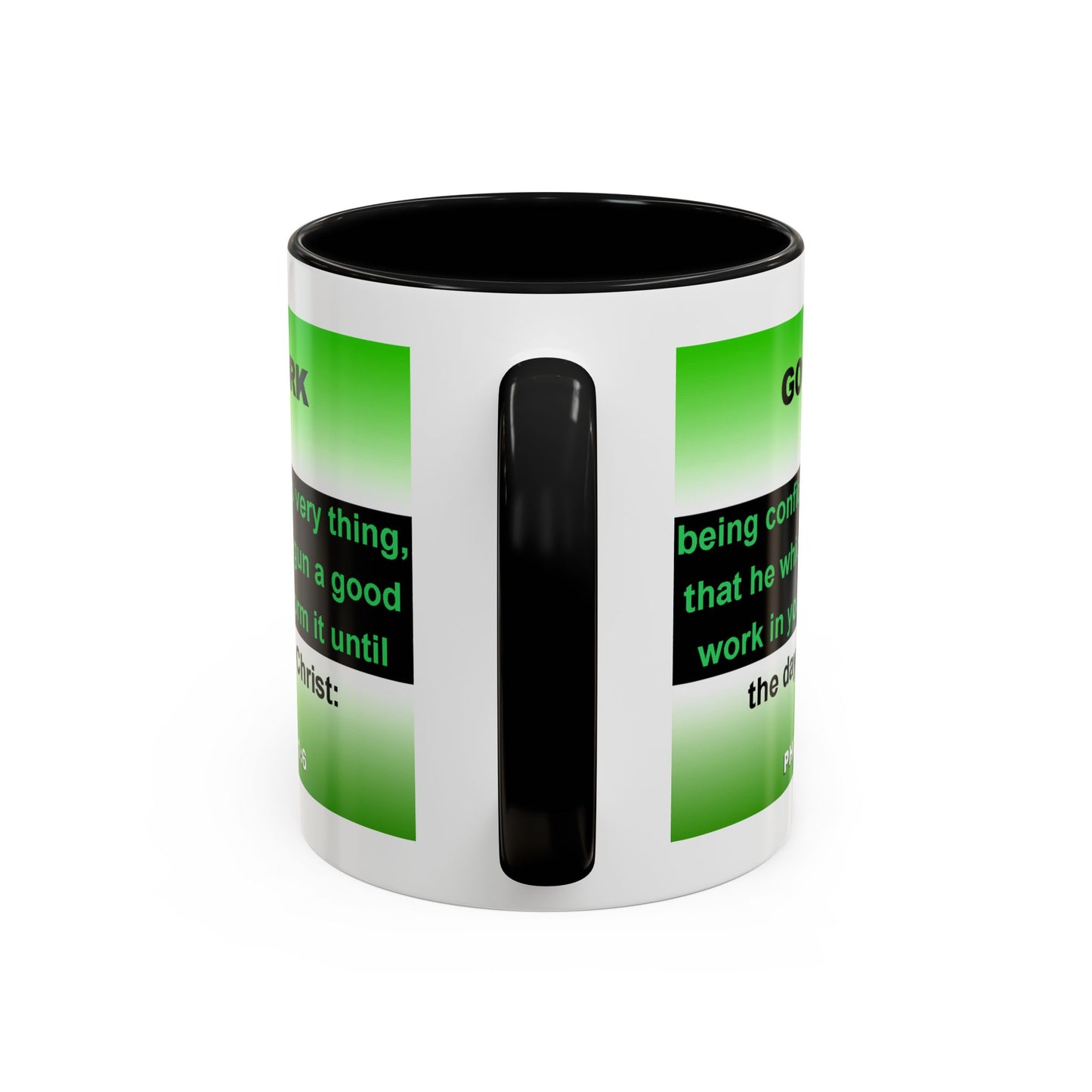 The Philippians 1:6 - Accent Coffee Mug (11oz)