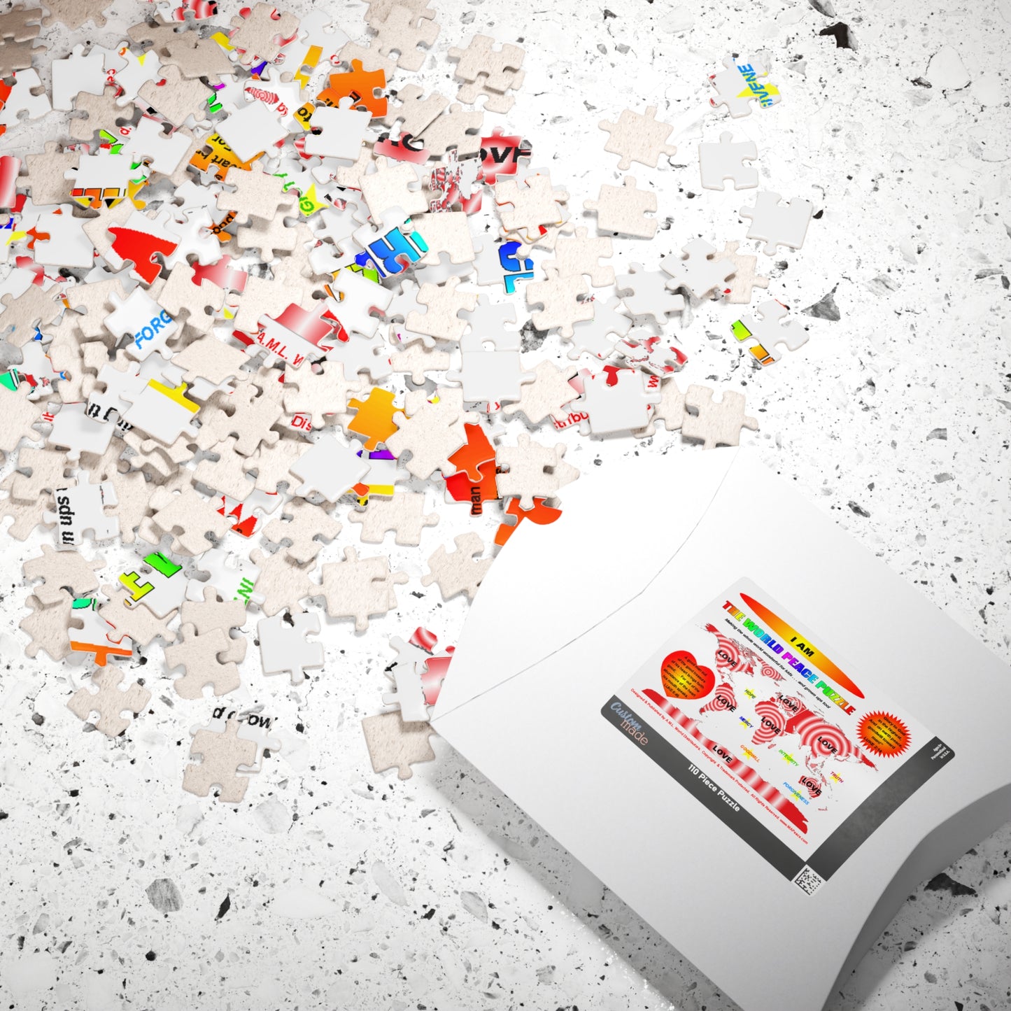 I AM Love World Peace Puzzle — Inspirational Love & Unity Jigsaw (110 pcs)