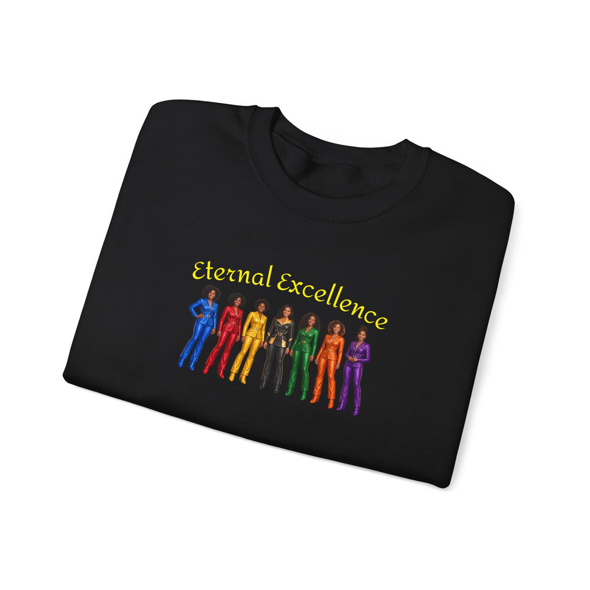 Eternal Excellence Rainbow Crewneck Sweatshirt