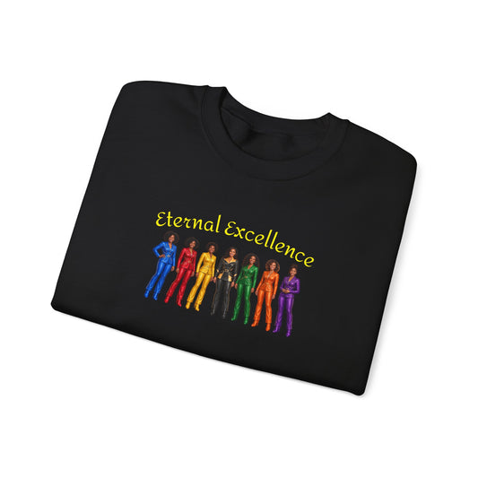 Eternal Excellence Rainbow Crewneck Sweatshirt