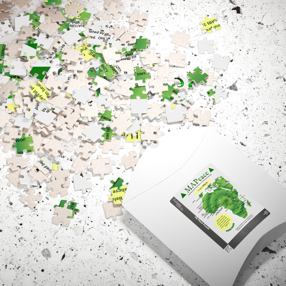 MAPeace Africa Map Jigsaw Puzzle — Educational Geography Puzzle (110 pcs)
