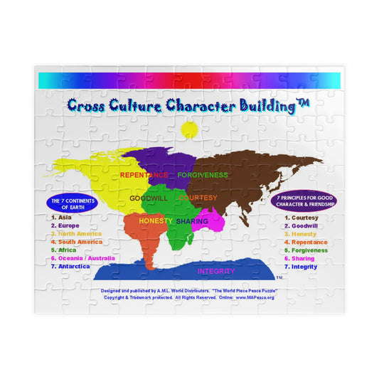 The Cross Culture Character Building Jigsaw Puzzle!  (110piece)