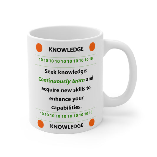 10 - KNOWLEDGE - The Achievers Universe Drinking Mug - 11oz