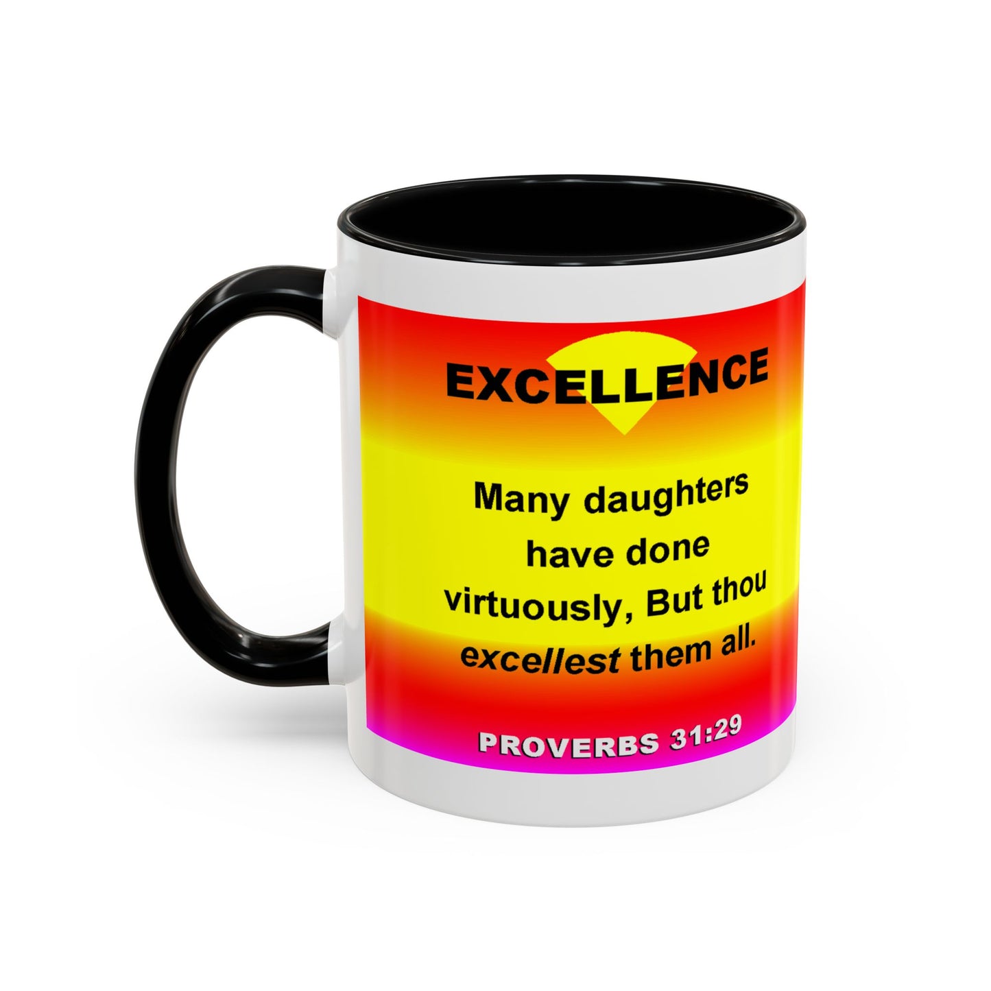 The Proverbs 31:29 Accent Coffee Mug (11, 15oz)