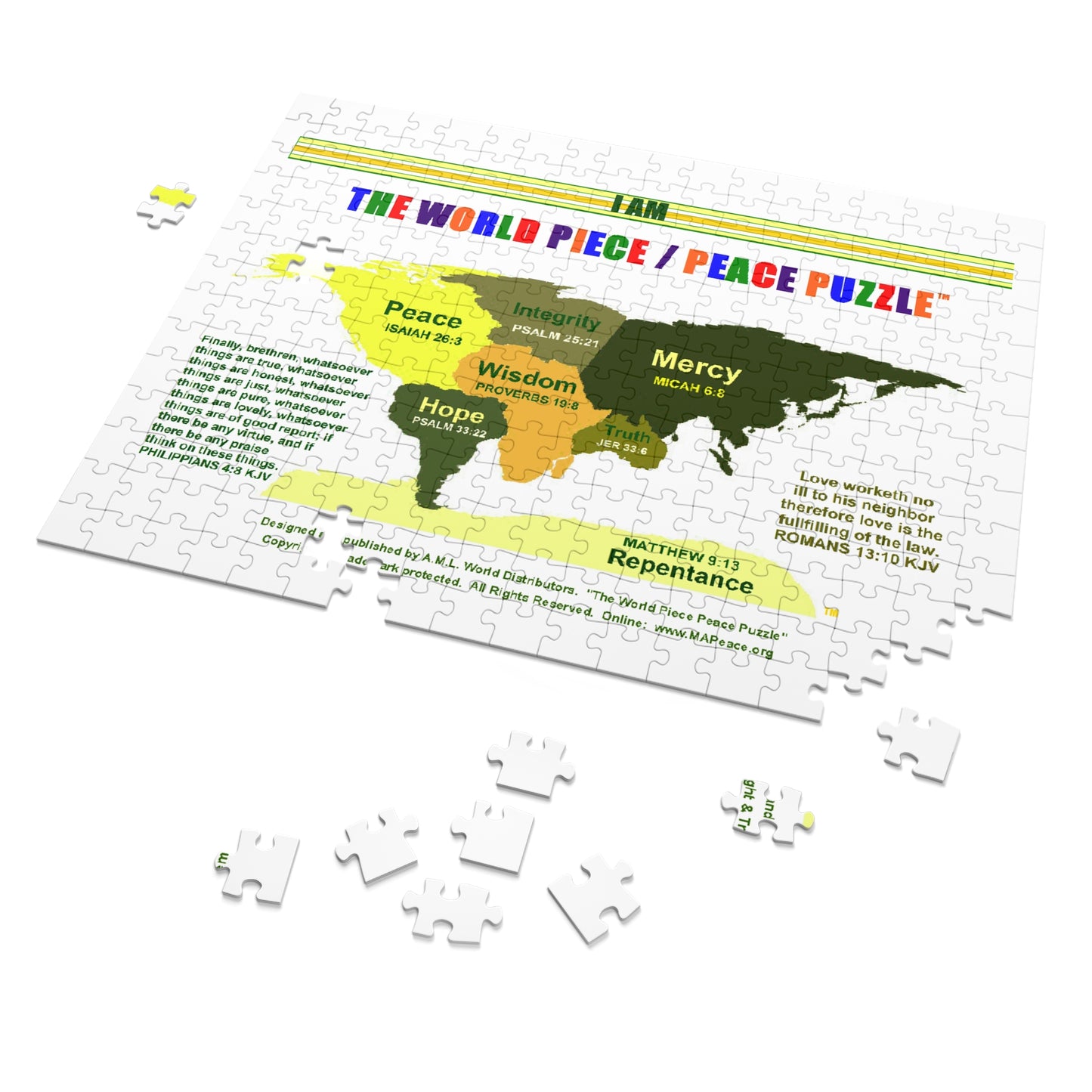 World Peace Jigsaw Puzzle - GOLD