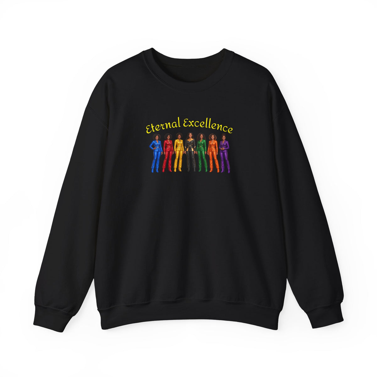 Eternal Excellence Rainbow Crewneck Sweatshirt