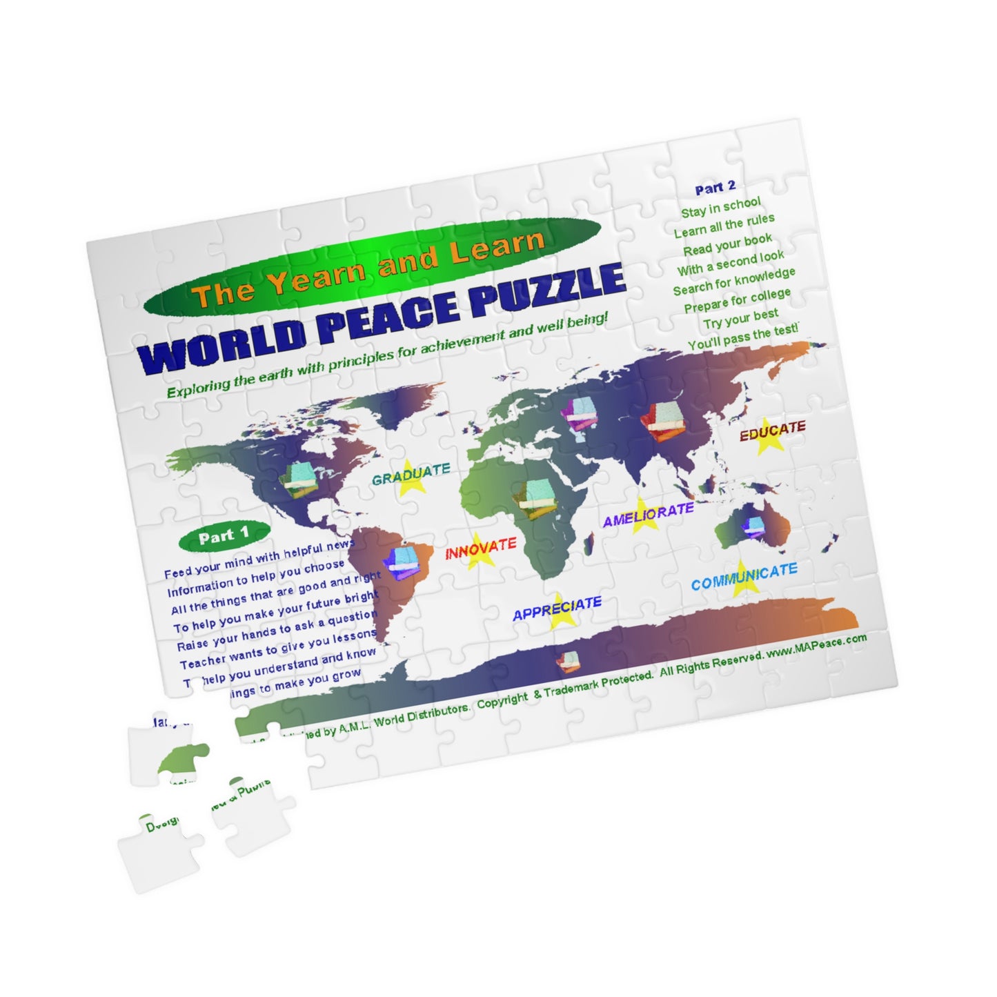 The Yearn & Learn World Peace Puzzle