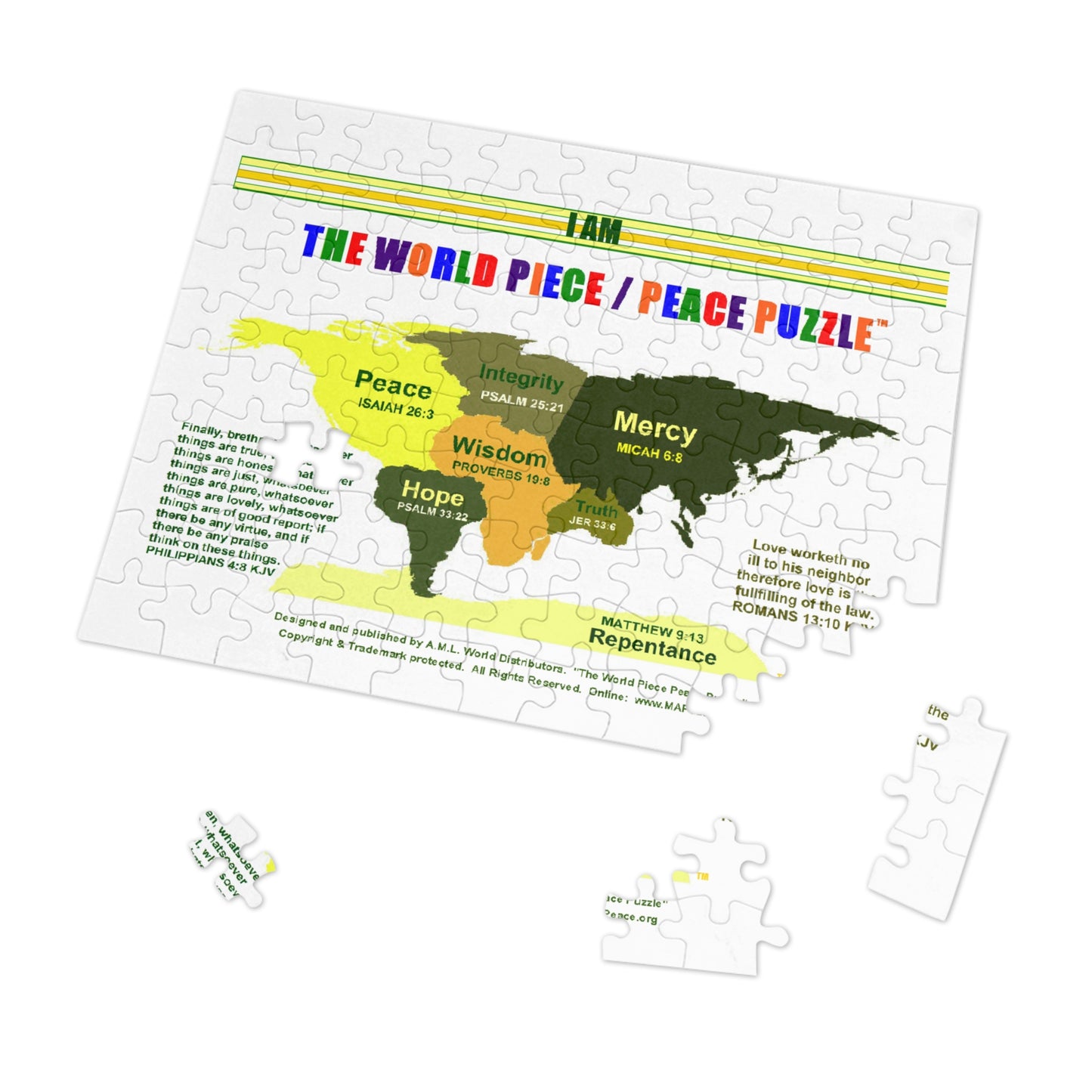 World Peace Jigsaw Puzzle - GOLD