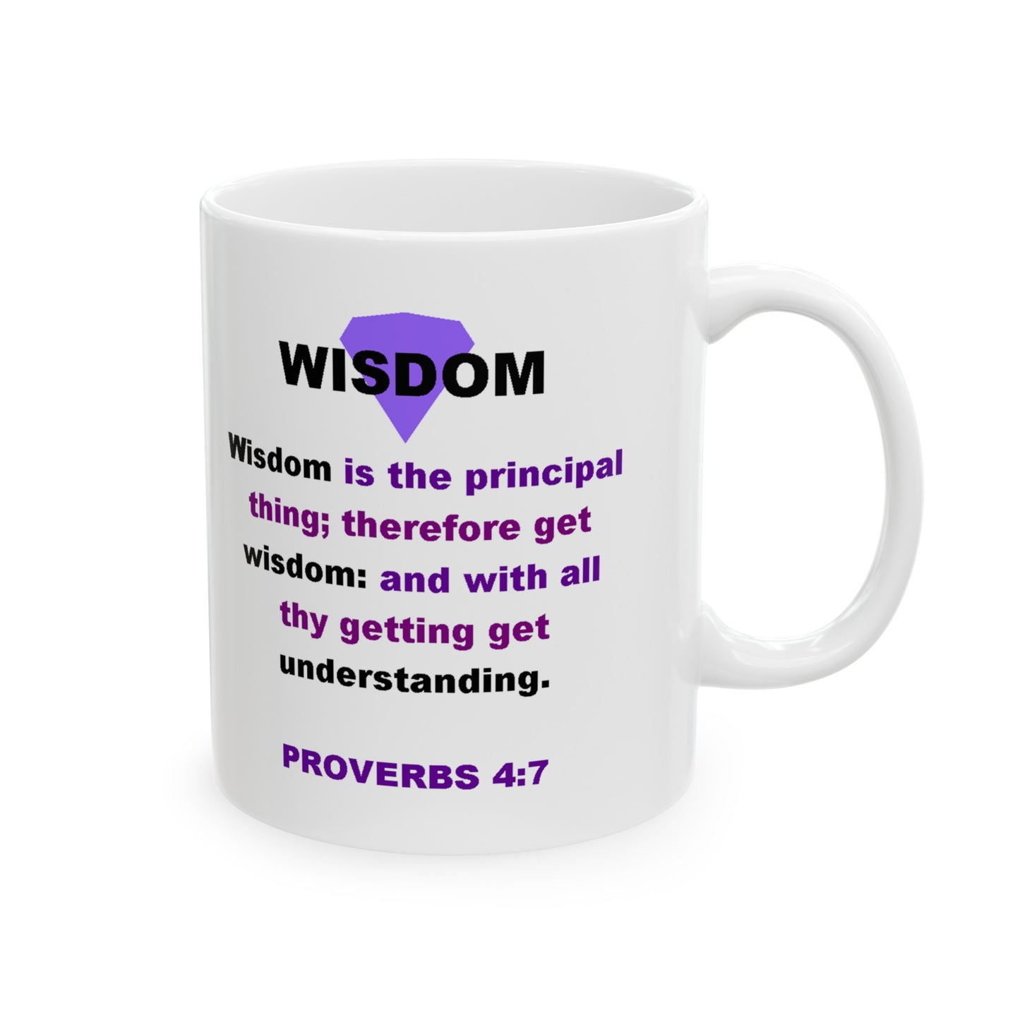 WISDOM Proverbs Ceramic Mug 11oz