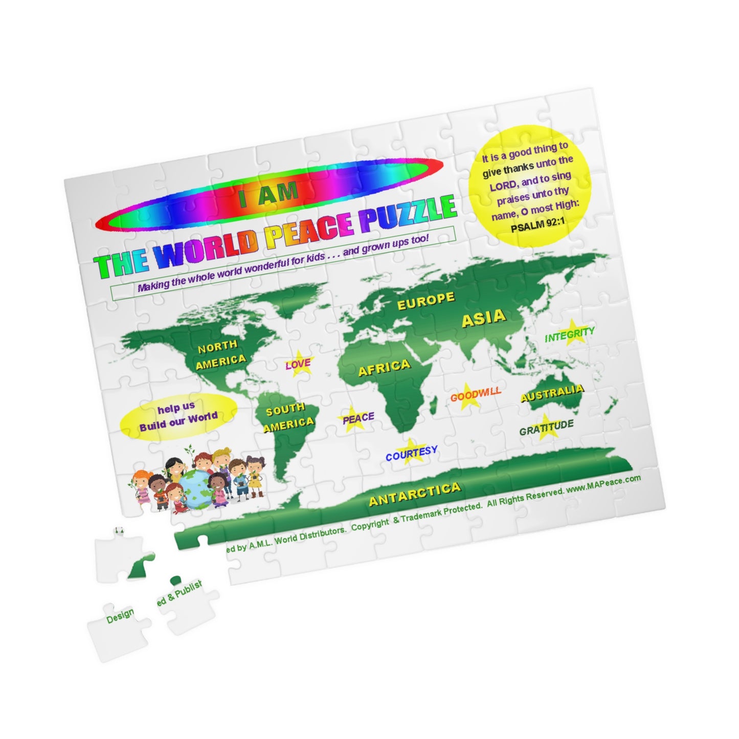 Christian The World Peace Puzzle Jigsaw Puzzle: (110piece)