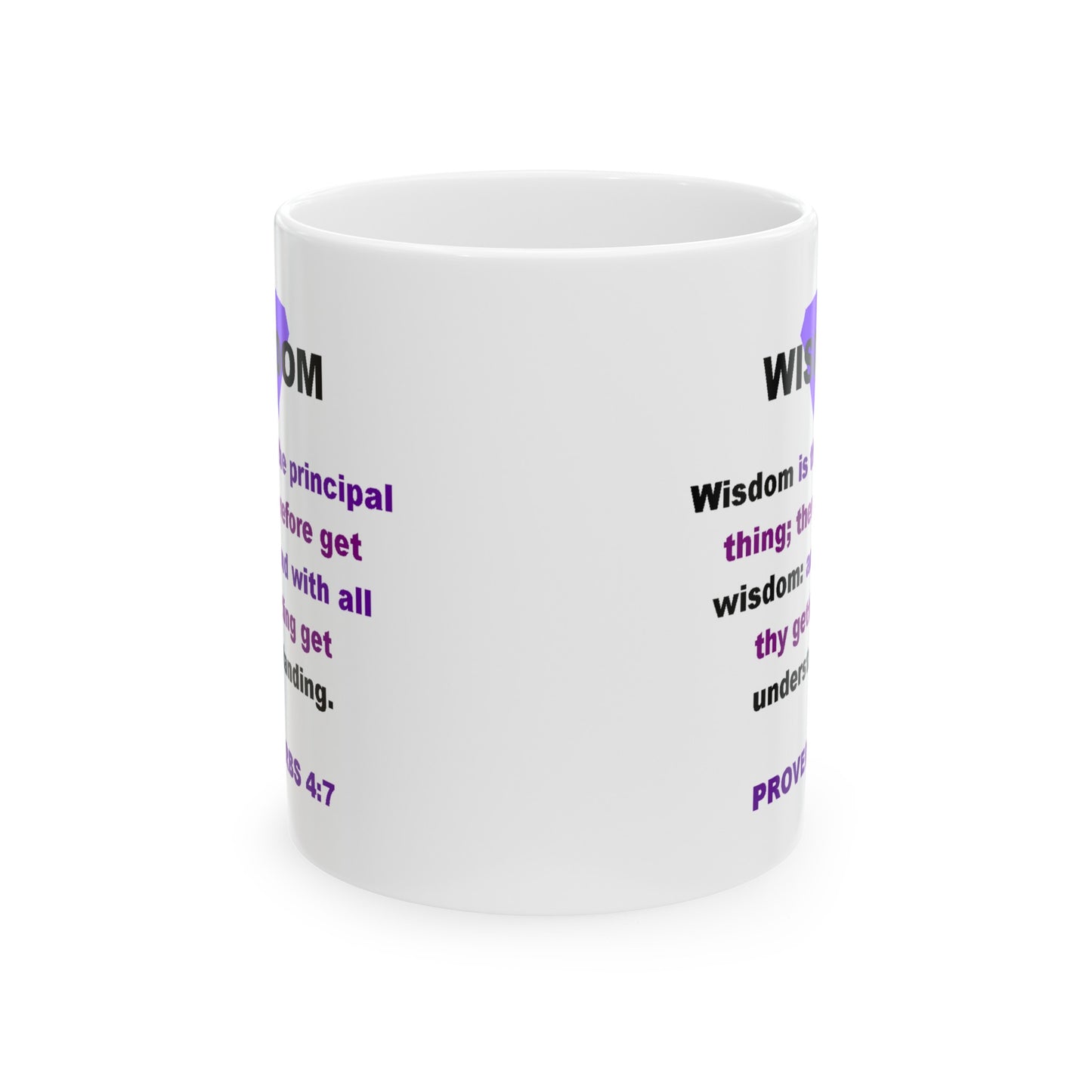 WISDOM Proverbs Ceramic Mug 11oz