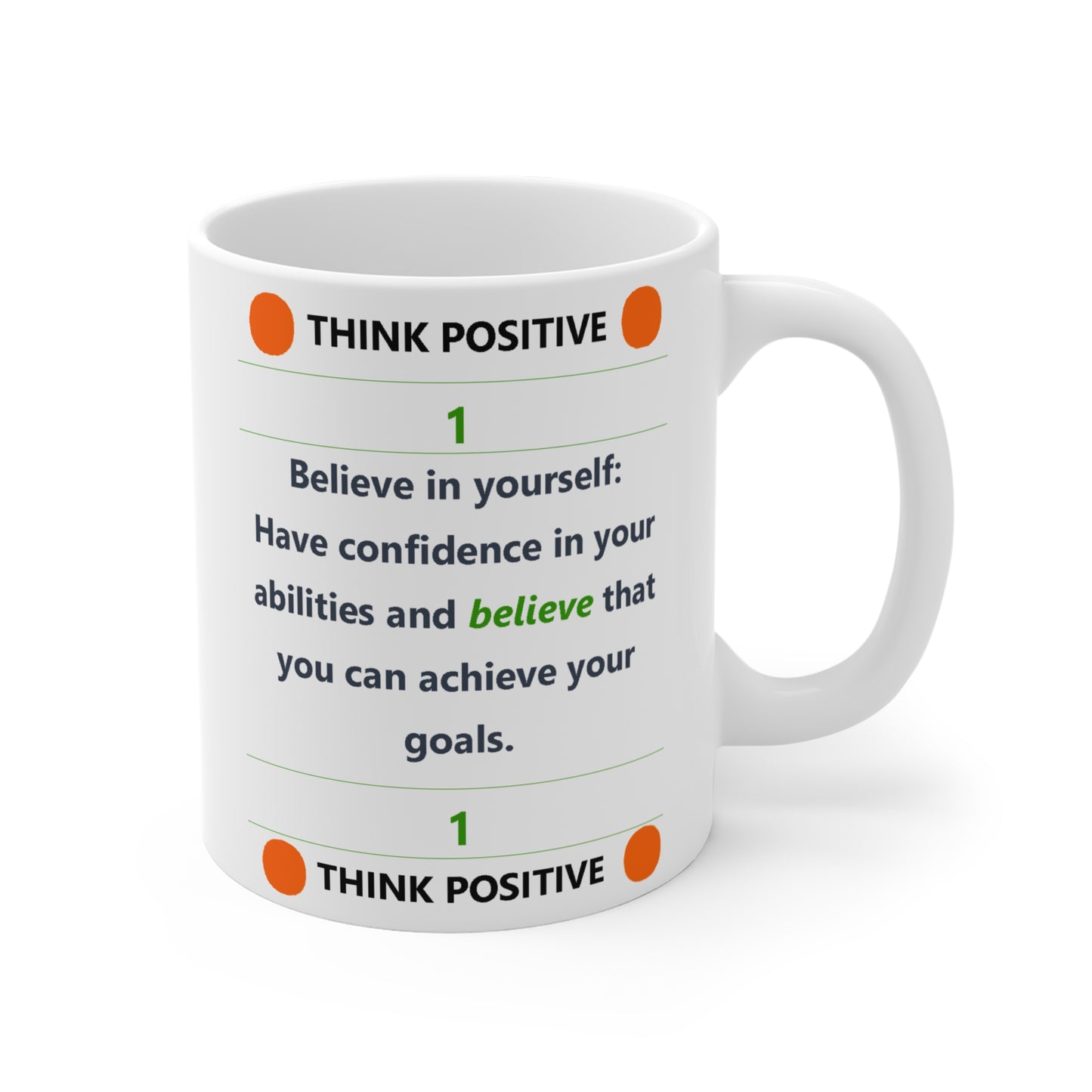 Think Positive - The Achievers Universe Drinking Mug - 11oz