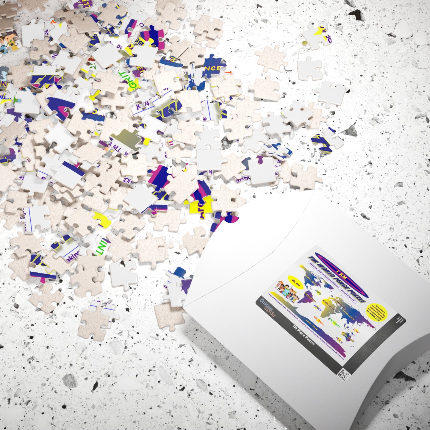 I AM Excellence - World Peace Jigsaw Puzzle – Inspirational 110 Piece Puzzle