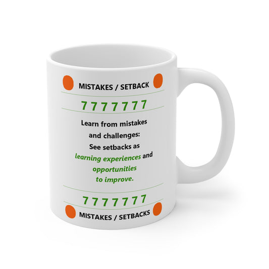 7 - Learn from Mistakes - The Achievers Universe Drinking Mug 11oz