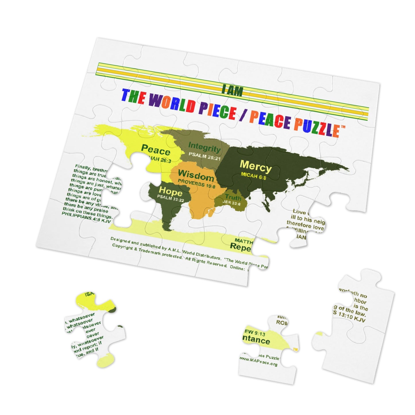 World Peace Jigsaw Puzzle - GOLD