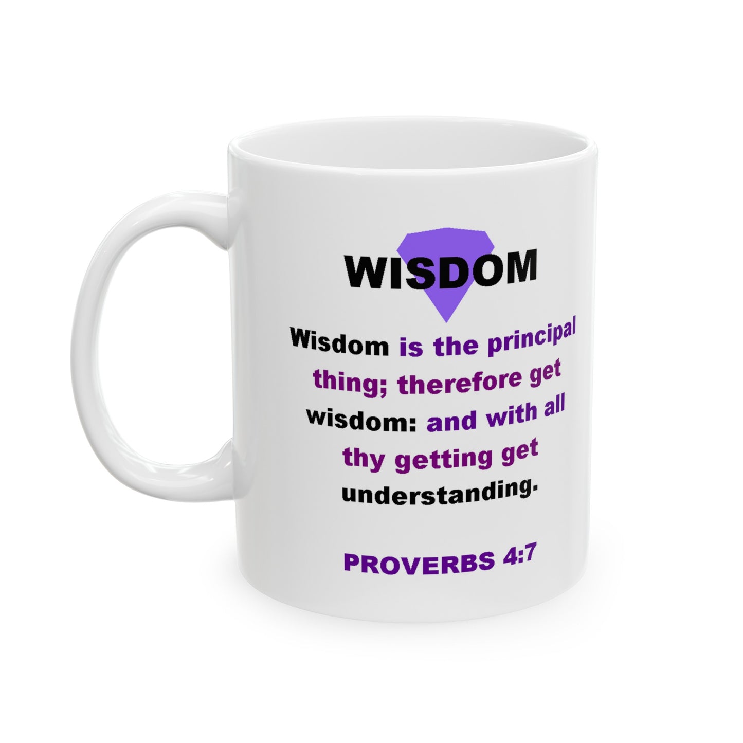 WISDOM Proverbs Ceramic Mug 11oz