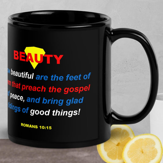 BEAUTY - Black Glossy Mug