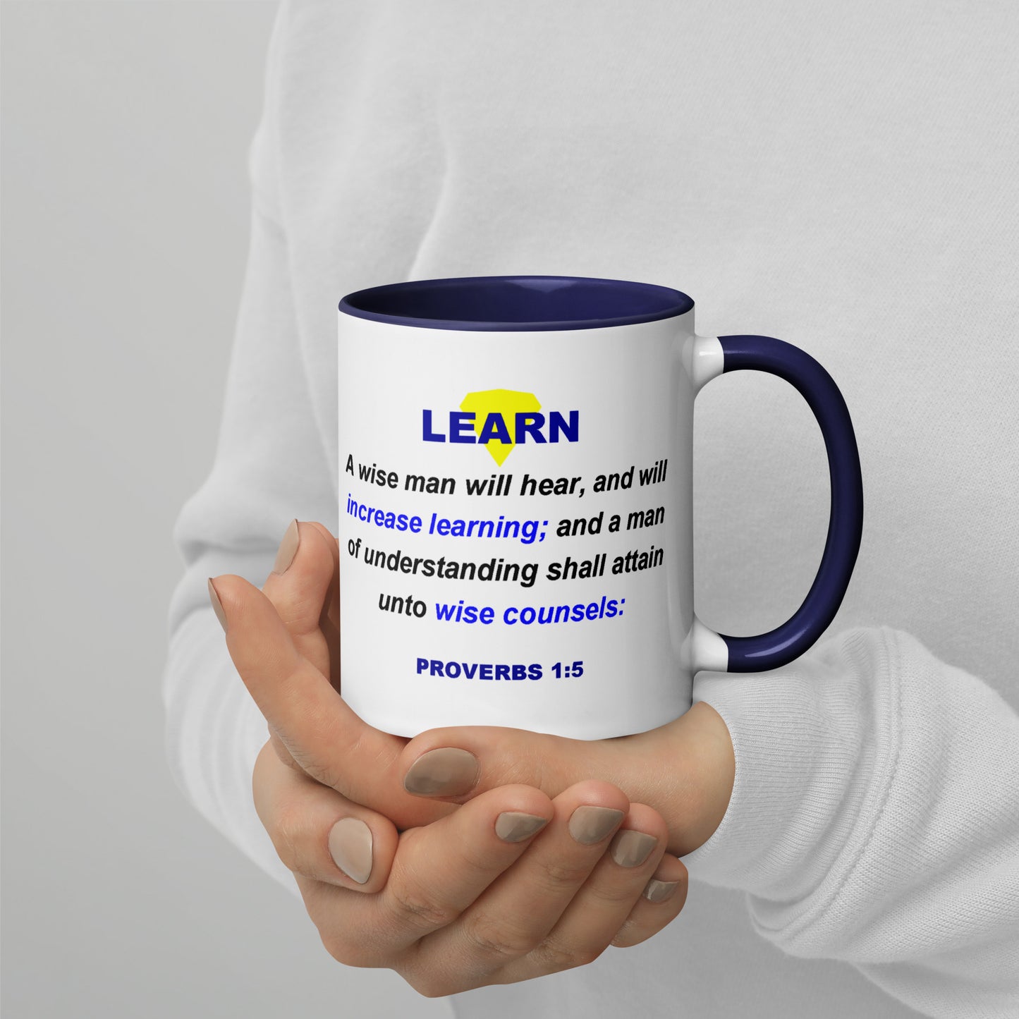 LEARN - Proverbs Mug with Color Inside – MAPeace